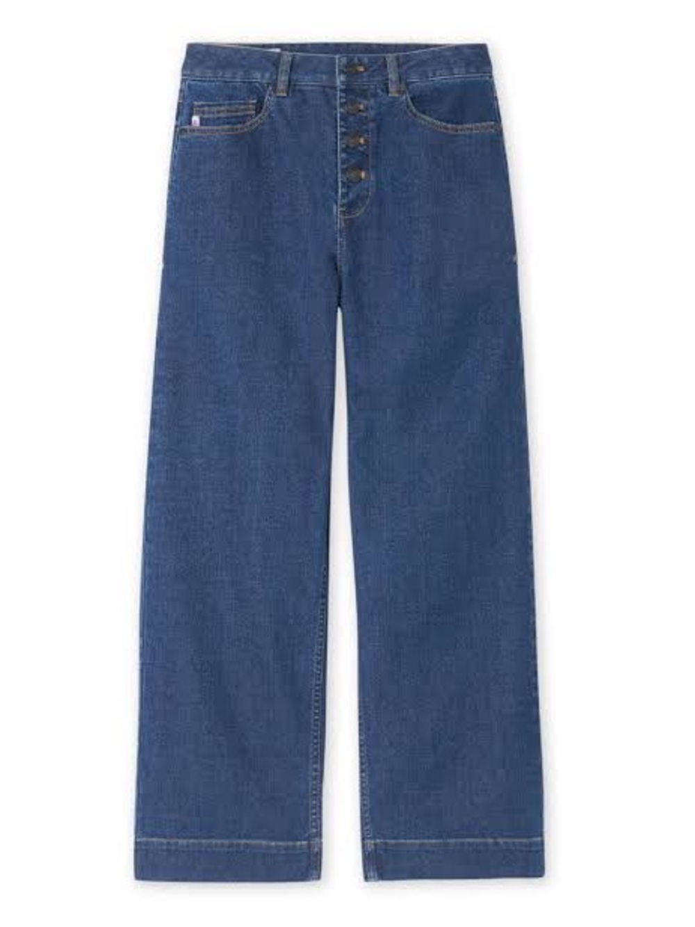 Stio Women’s Rivet Wide-Leg Blue Denim Jeans